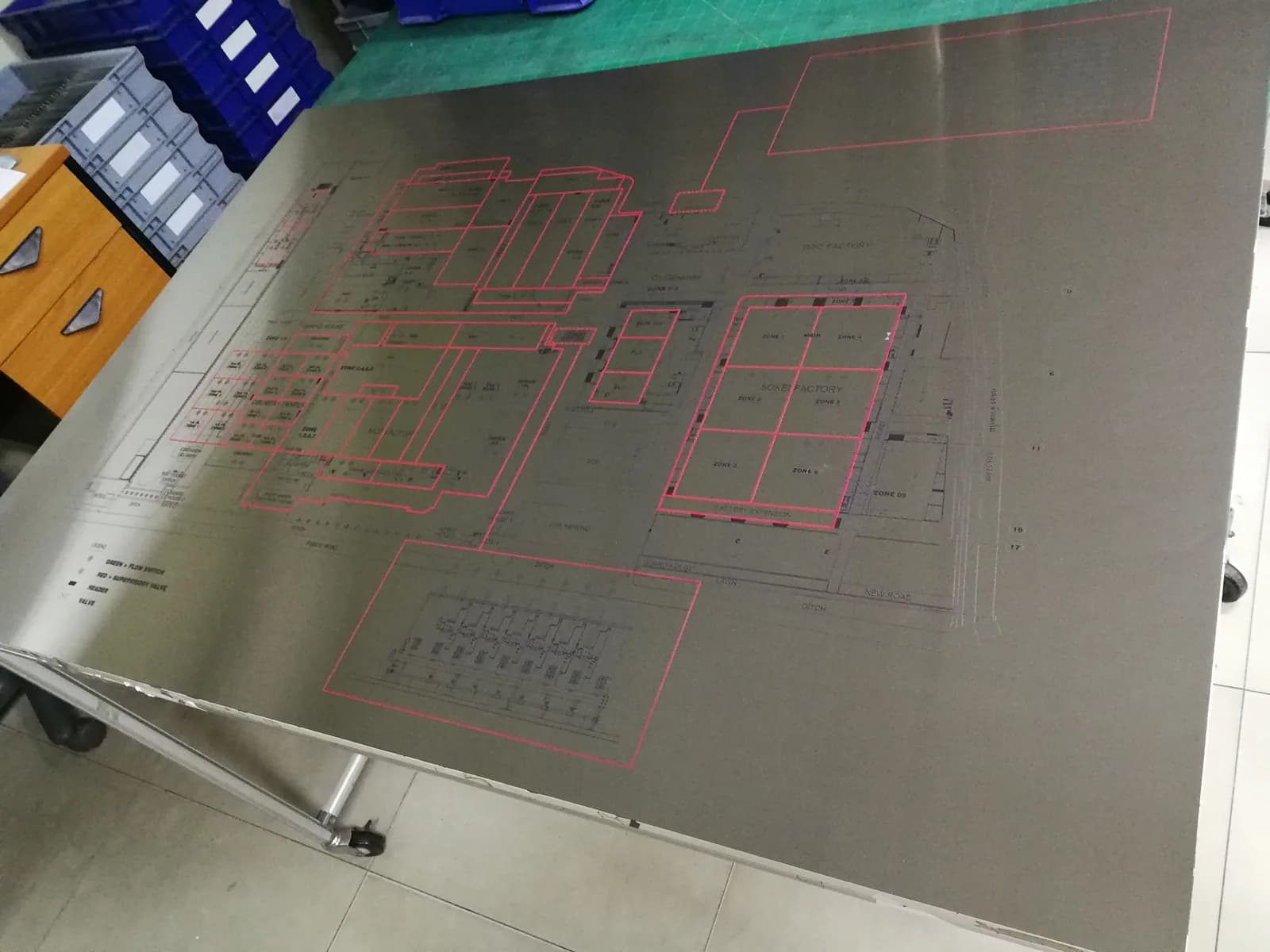 ป้ายผังกระบวนการกัดกรด (Process Diagram Plate) — สแตนเลส · กัดกรด