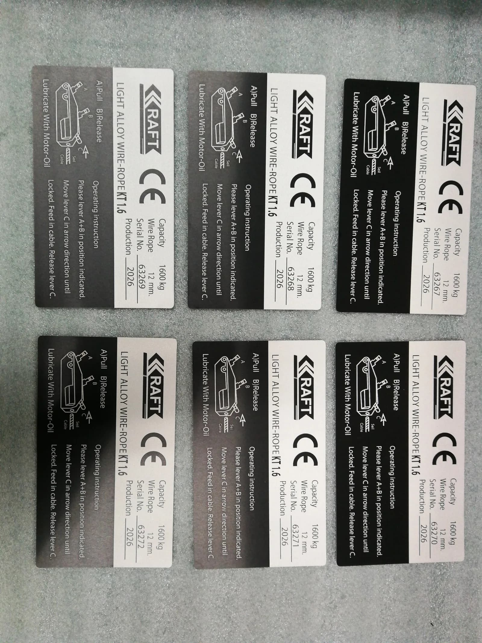ป้าย Rating และเครื่องหมายรับรอง — สแตนเลส · กัดกรด