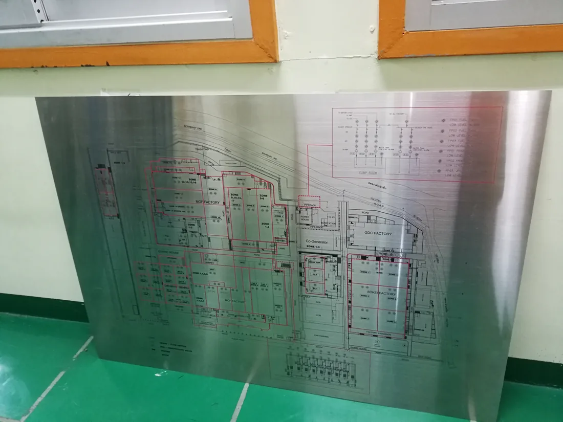 Mimic Board / Annunciator / แผนผังอุตสาหกรรม — สแตนเลส · เลเซอร์มาร์คกิ้ง