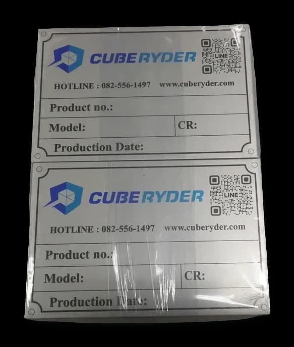 ป้ายสเปคเครื่องจักร (Machine Spec Plate)