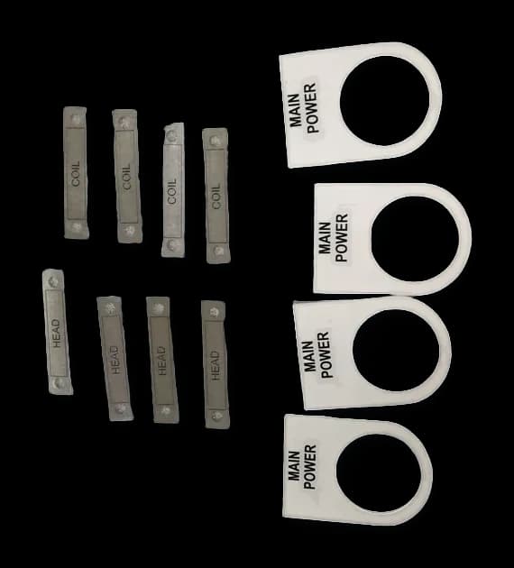 Push Button Tag / แท็กแขวน — อลูมิเนียม · พิมพ์ UV