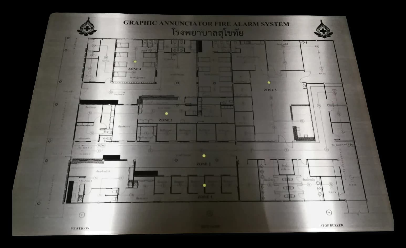 Mimic Board / Annunciator / แผนผังอุตสาหกรรม — สแตนเลส · กัดกรด