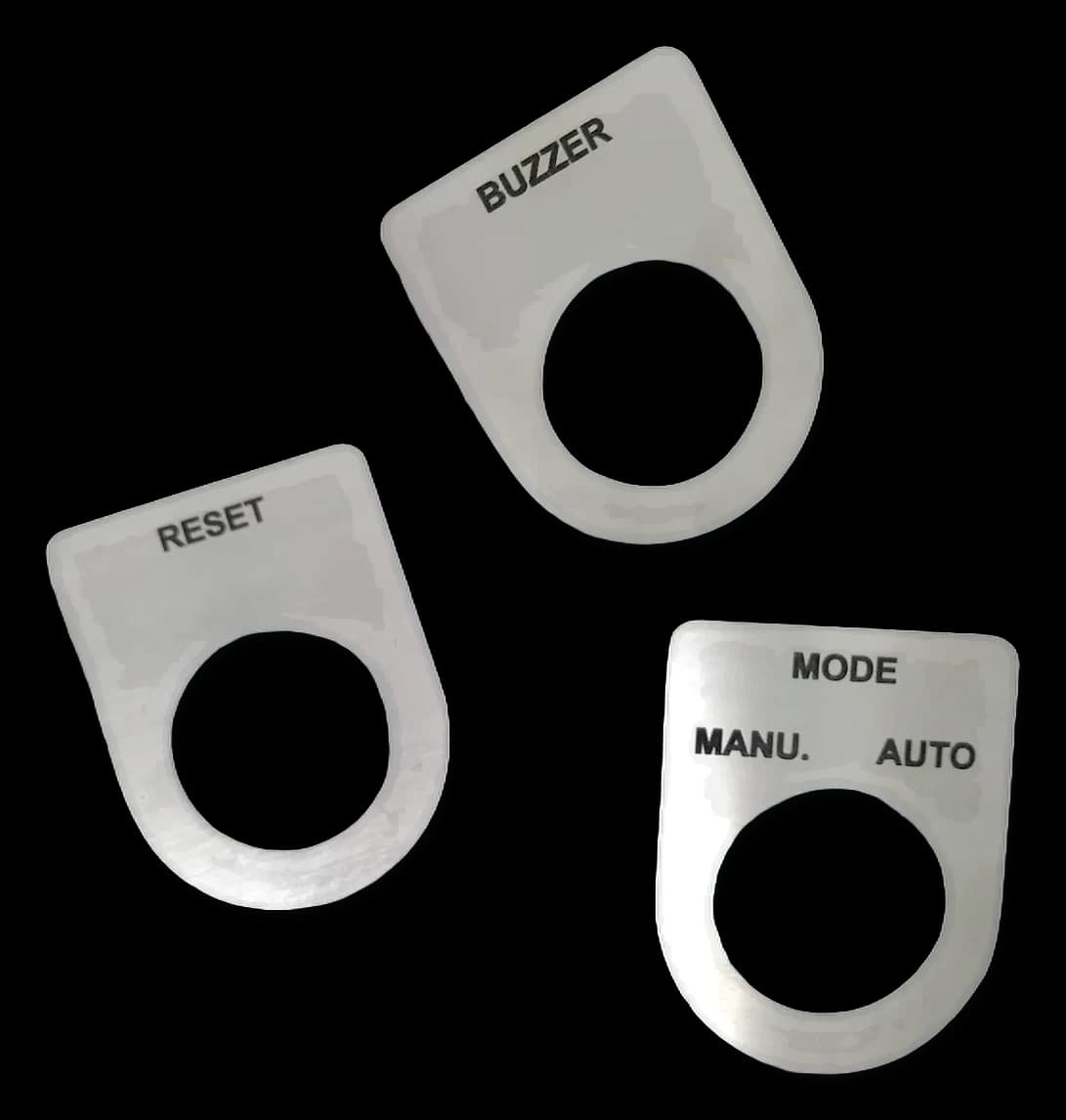 Push Button Tag / แท็กแขวน — สแตนเลส · กัดกรด