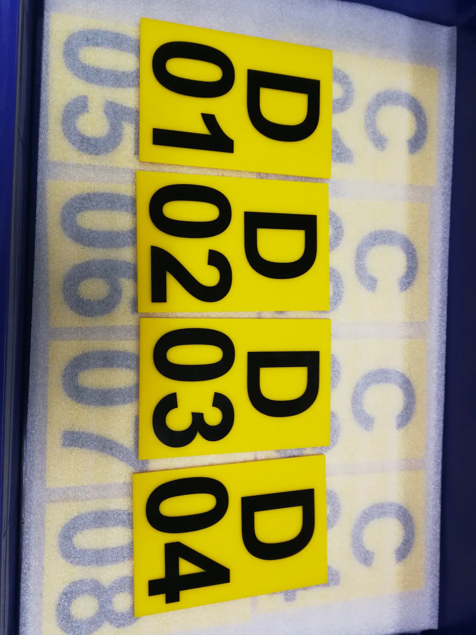 ป้ายรหัสตำแหน่งคลังสินค้า (Rack Location Label)