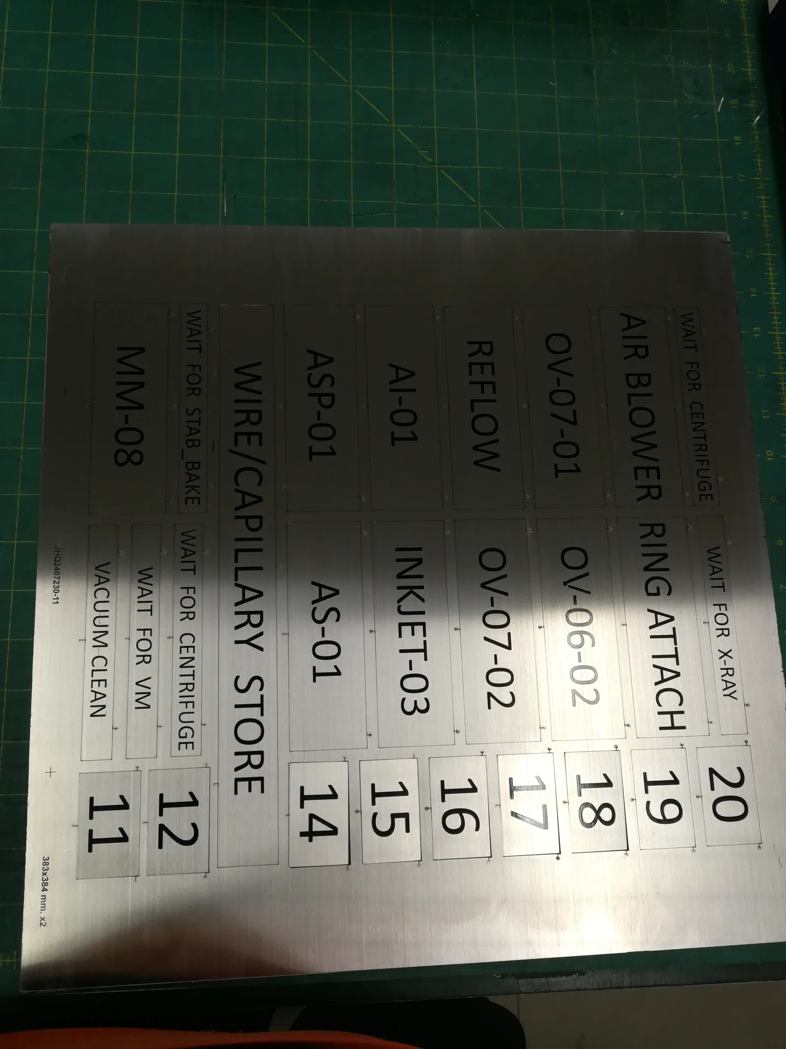 ป้ายชื่ออุปกรณ์ในโรงงาน (Equipment ID Plate)