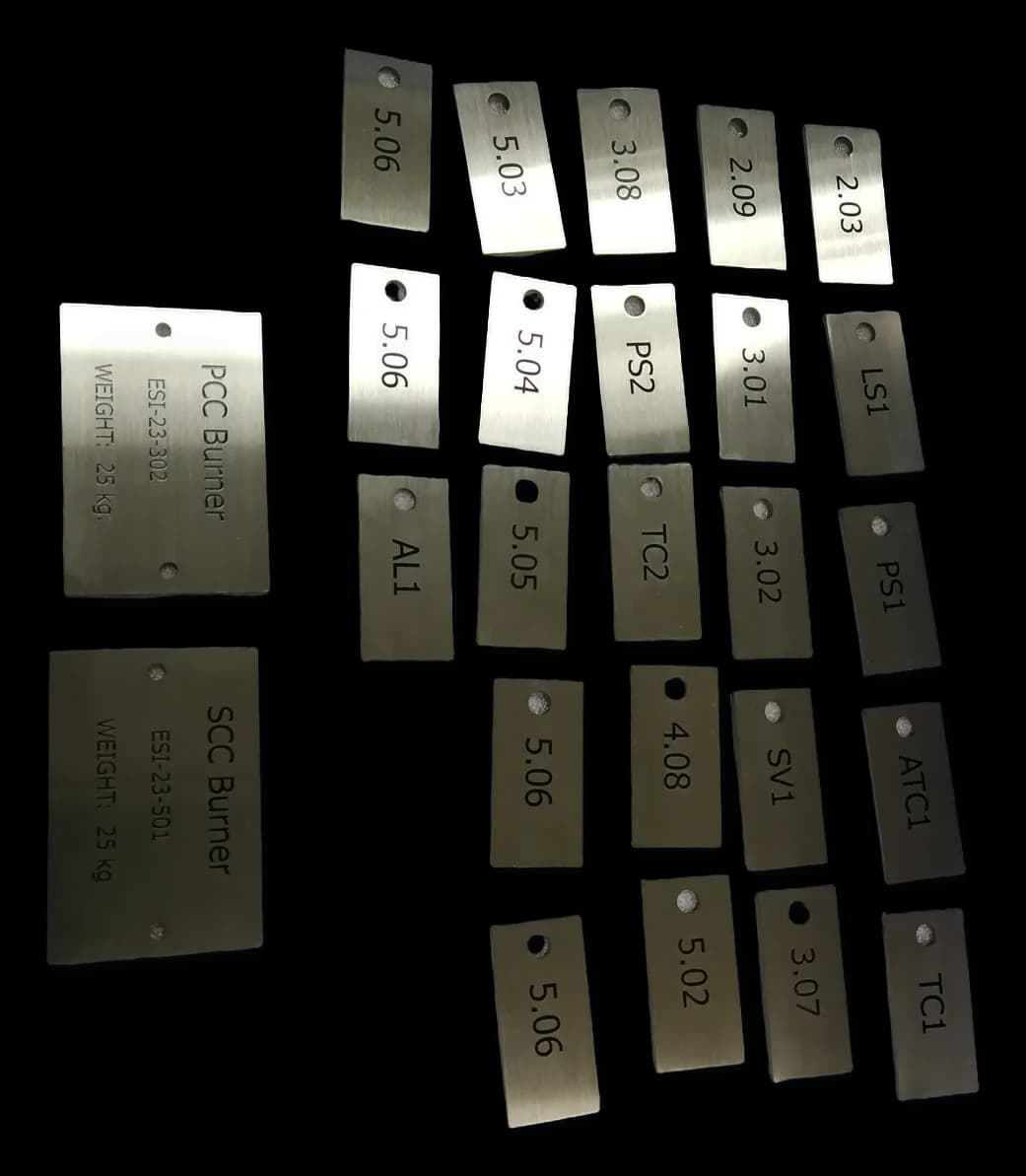 ป้ายบอกตำแหน่ง (Location Marker Plate) — สแตนเลส · กัดกรด