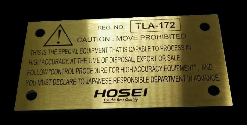 ป้ายกำกับ / ข้อบังคับ (Regulatory Sign) — สแตนเลส · กัดกรด